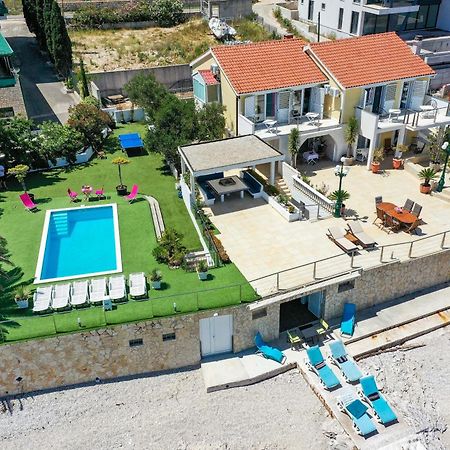 Villa Unique Sur La Plage Pour Des Vacances Inoubliables En Famille Ou Entre Amis Pour 10 Personnes Slatine Dış mekan fotoğraf